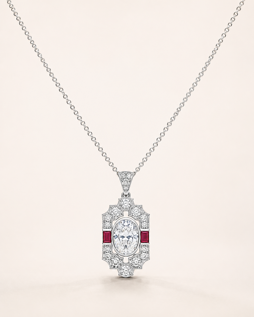 Diamond Ruby Necklace