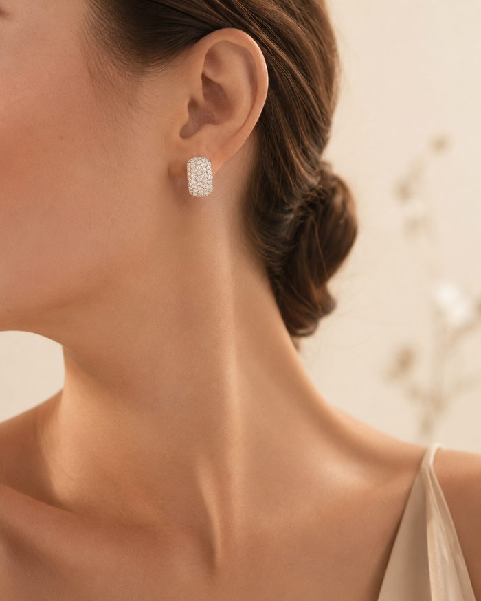 The Round Diamond Earring ZBE0205