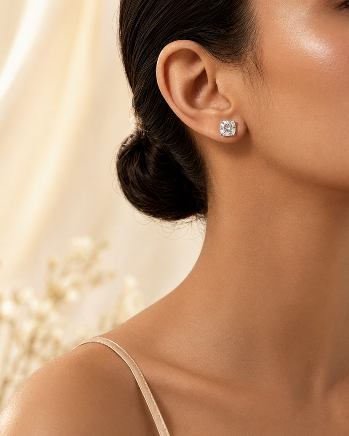 The Round Diamond Earring ZBE0105