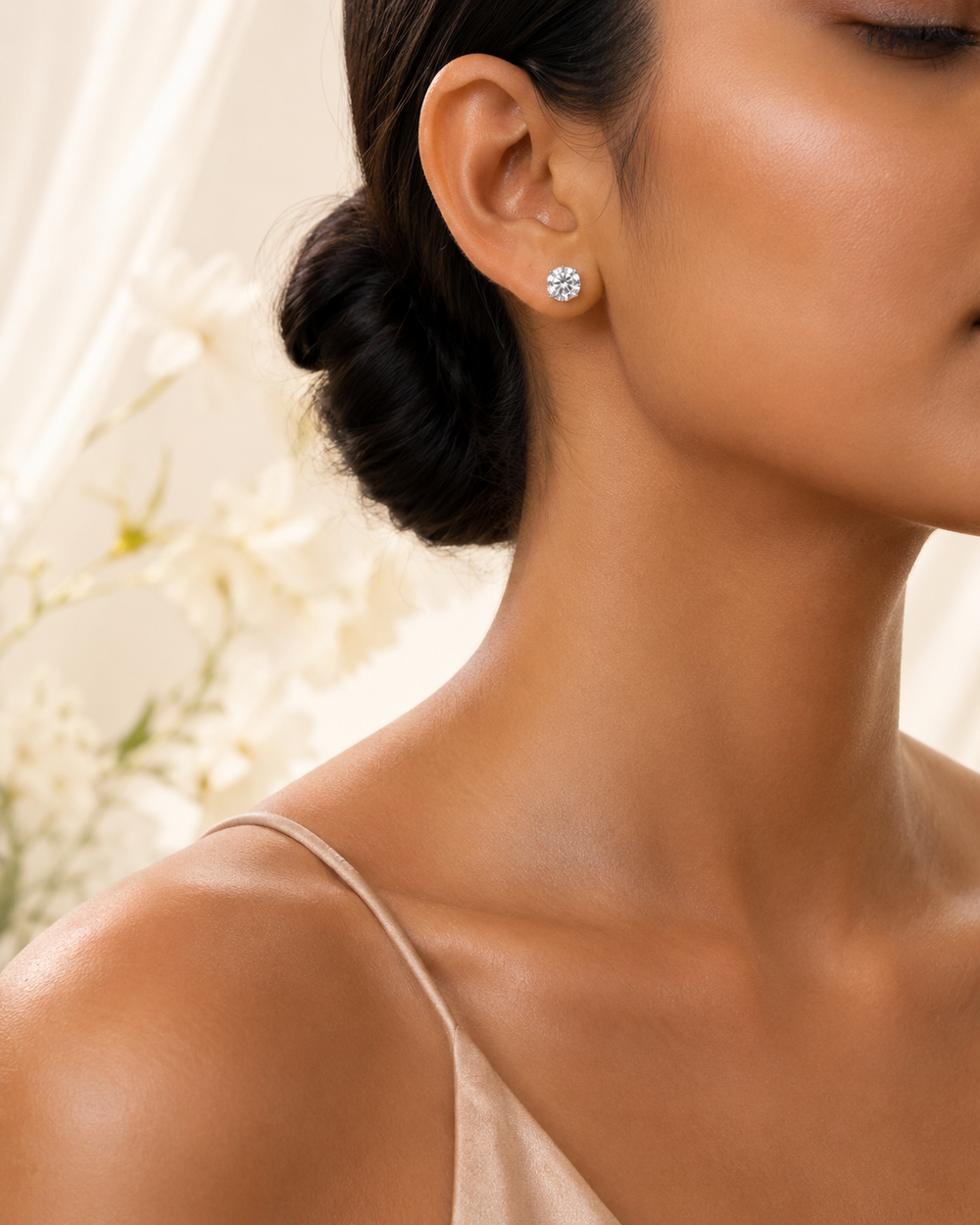 The Round Diamond Earring ZBE0097