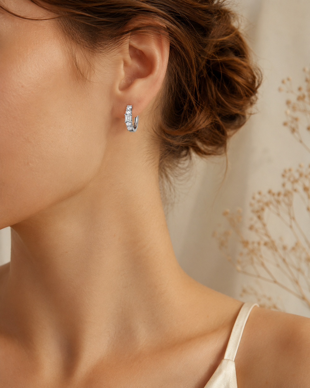 The Round Diamond Earring ZBE0078