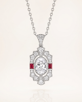 Diamond Ruby Necklace