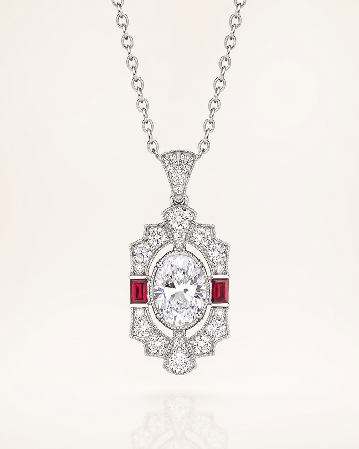 Diamond Ruby Necklace