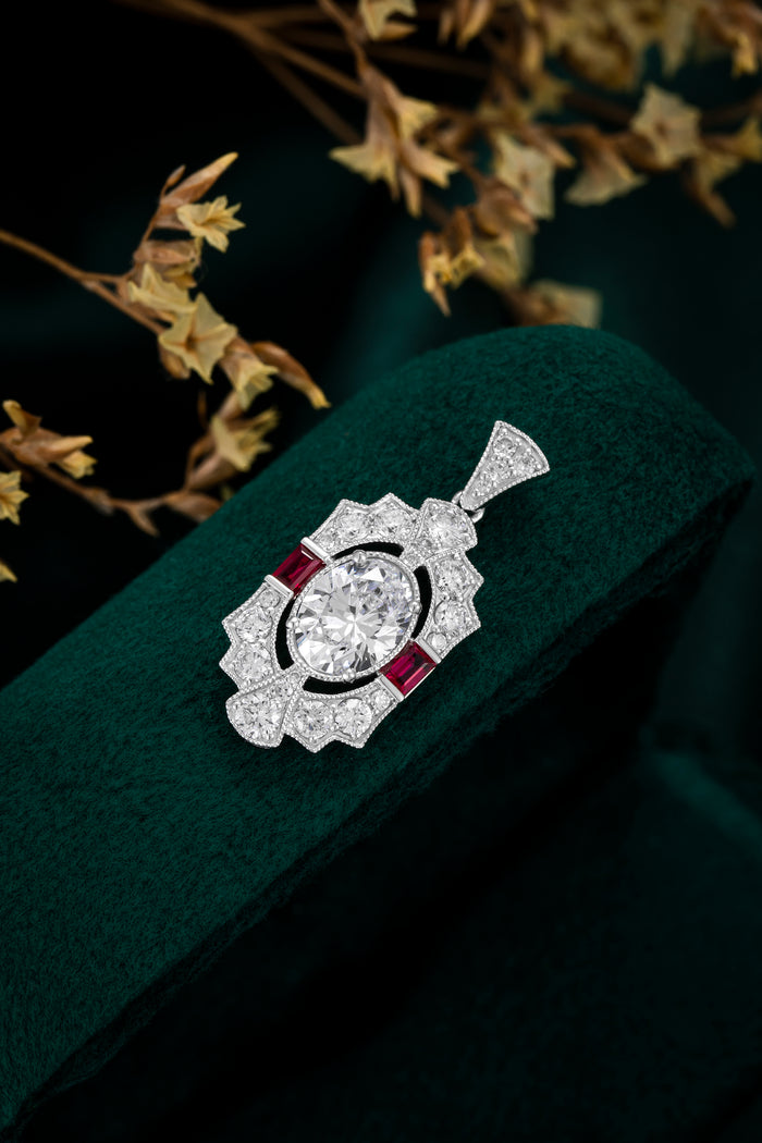 Diamond Ruby Necklace