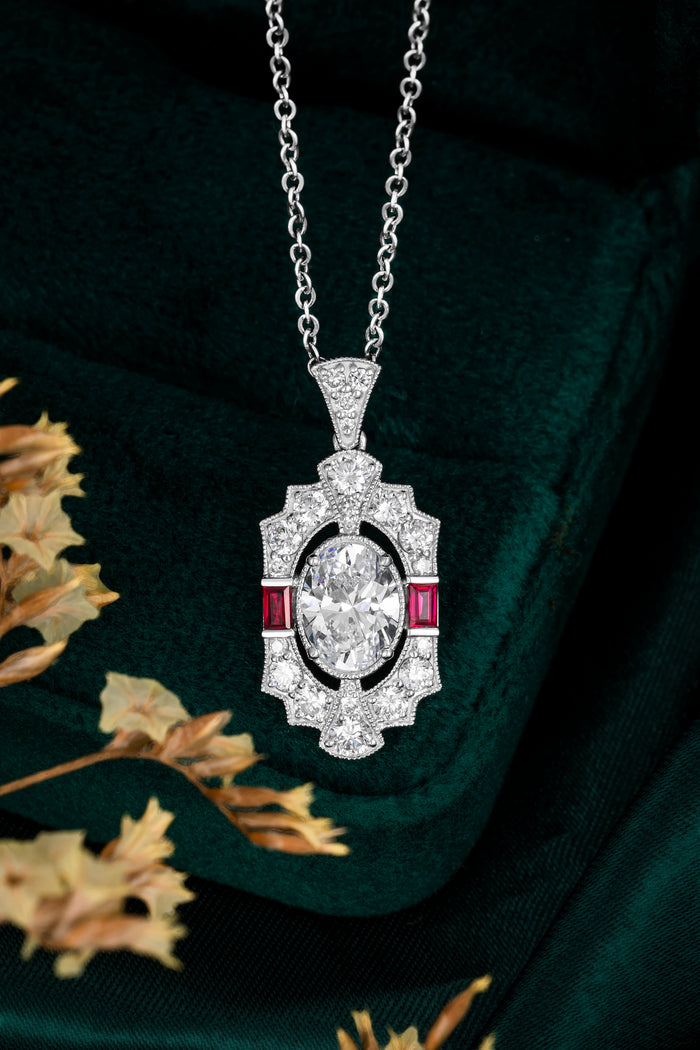Diamond Ruby Necklace