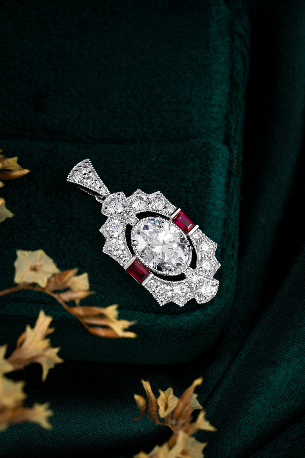 Diamond Ruby Necklace