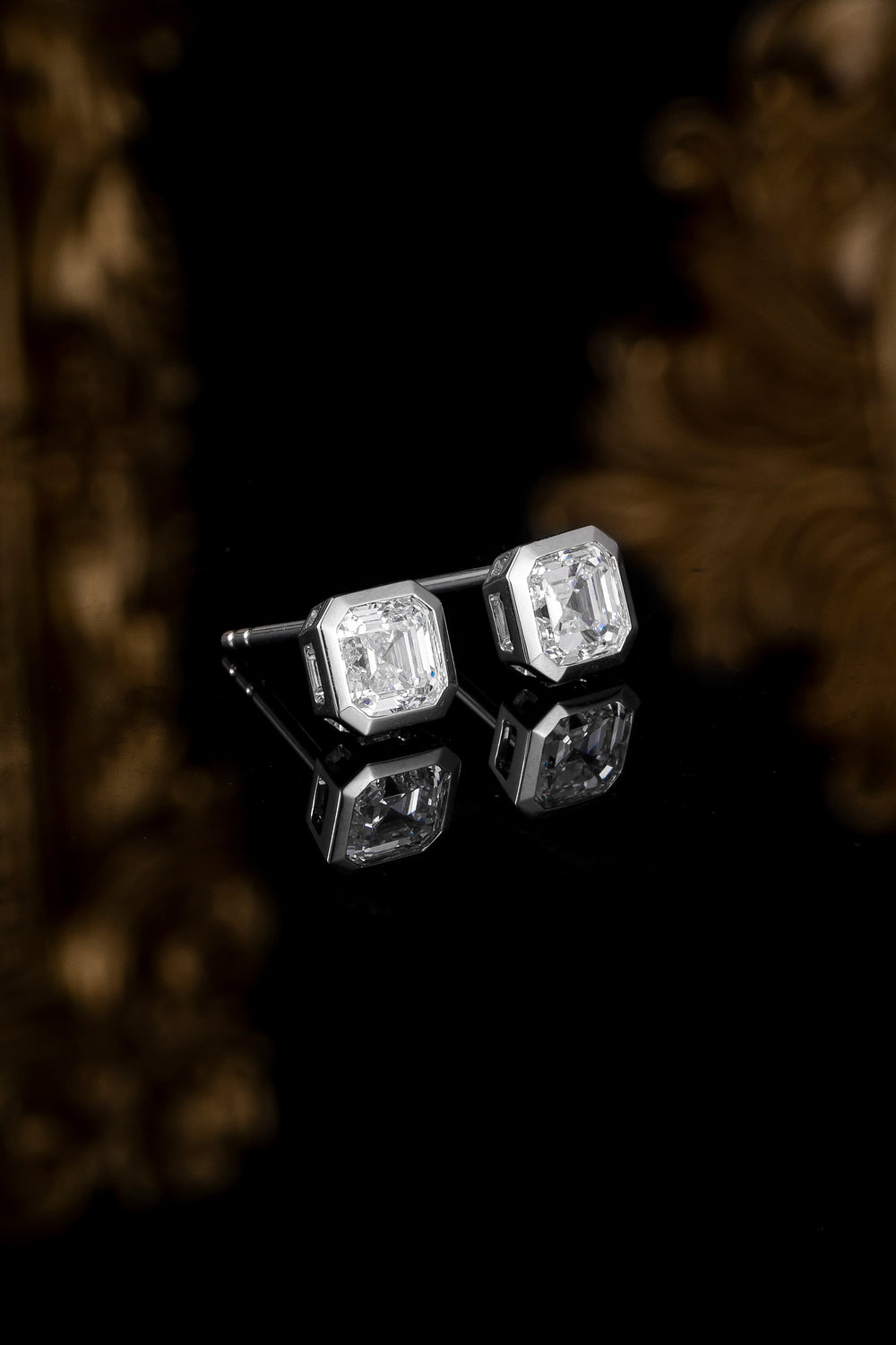 The Square Diamond Earrings