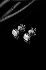 The Square Diamond Earrings