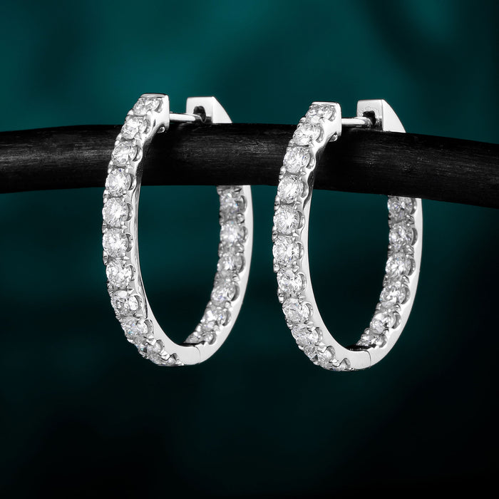The Diamond Hoop Earring