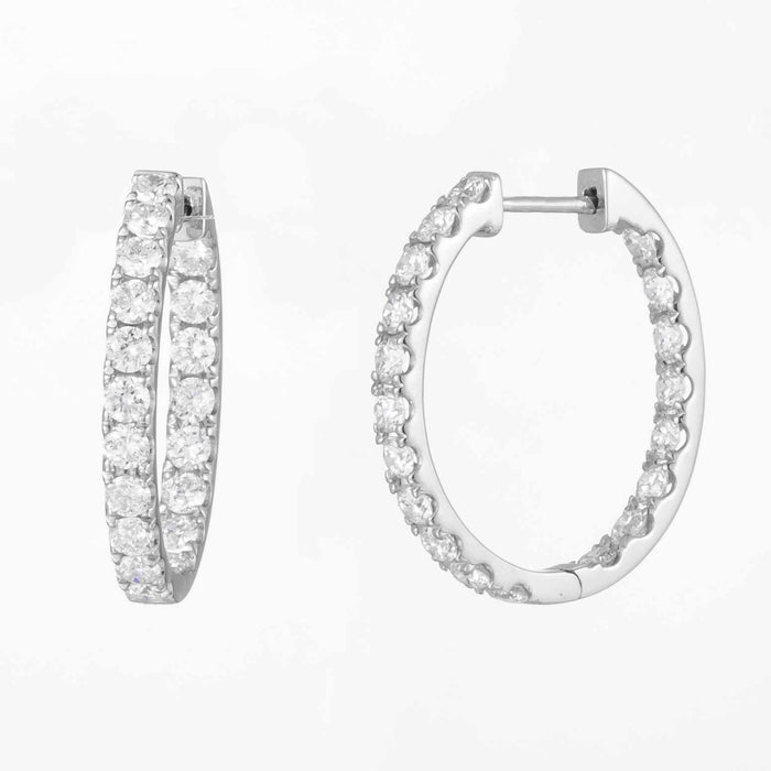 The Diamond Hoop Earring